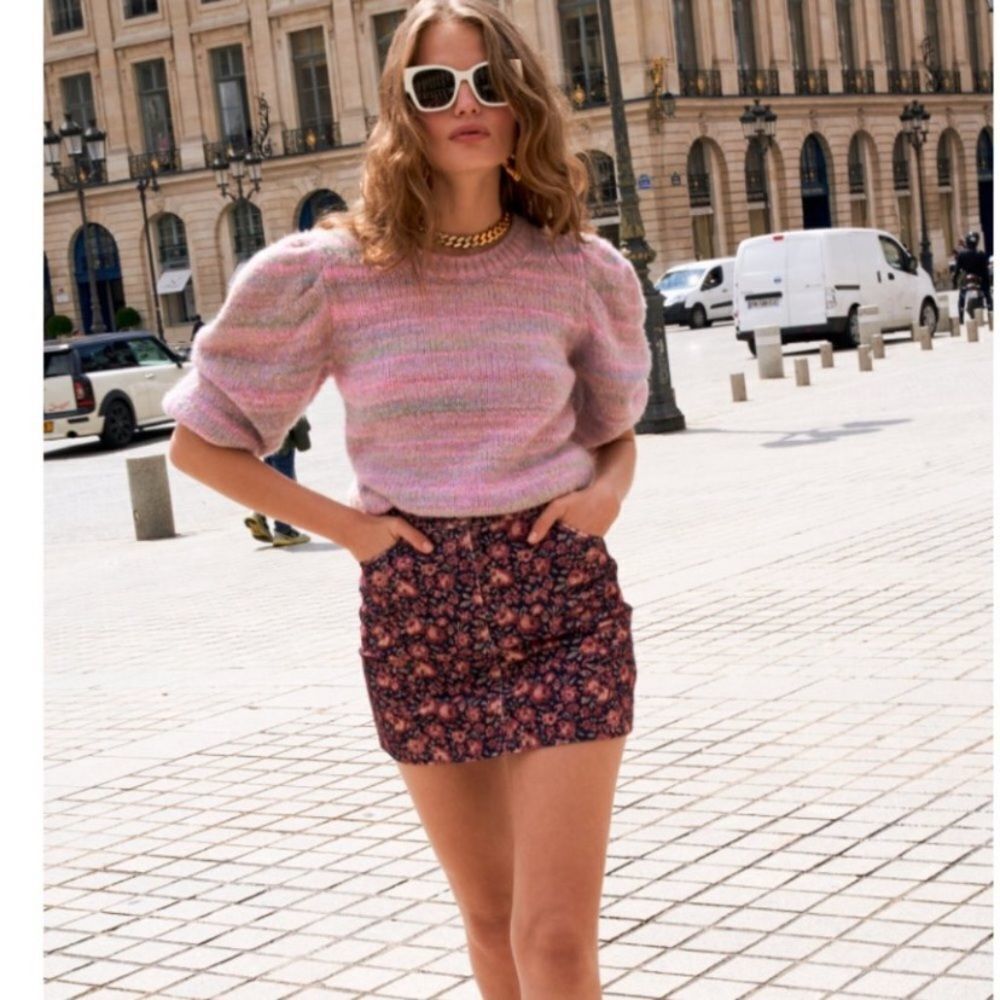 LoveShackFancy Hollywood Corduroy Miniskirt 12‎